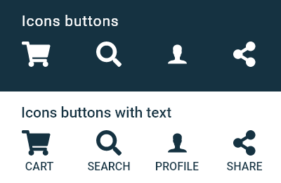 icons as buttons